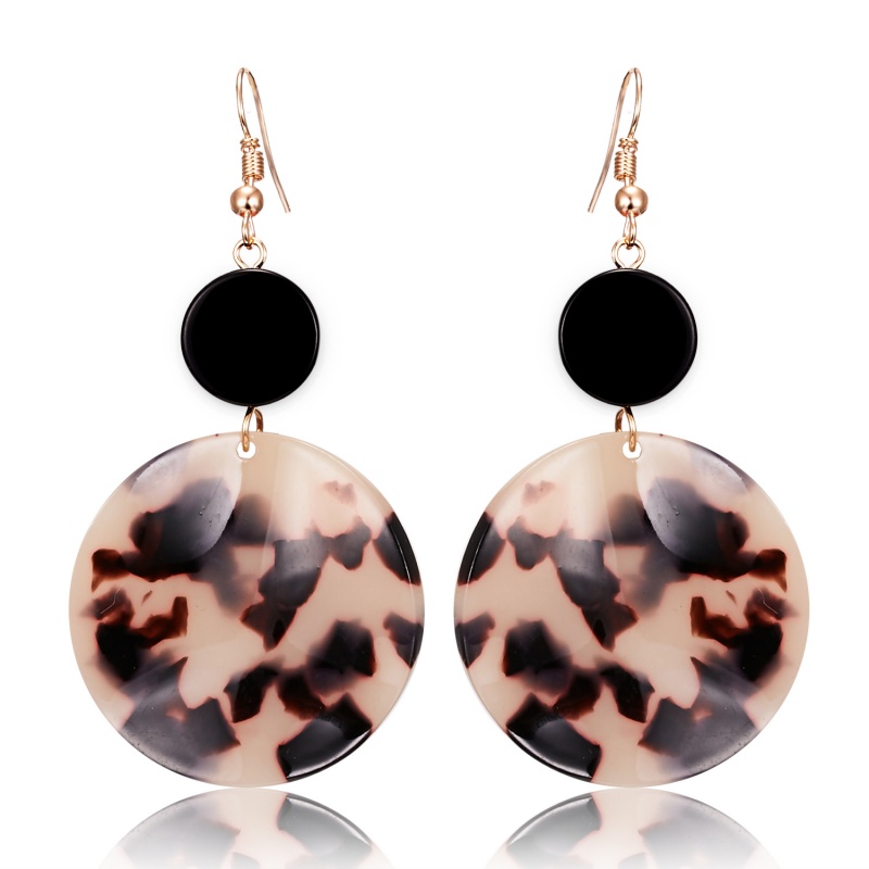 fashion wavy curved surface cracked acetate version ear hook