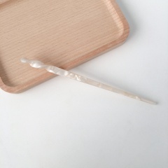Simple dyed acetate board straight hairpin (size 17.6*1cm) A